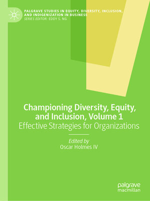 cover image of Championing Diversity, Equity, and Inclusion, Volume 1